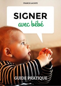 affiche d'un bébé avec titre signer avec bébé